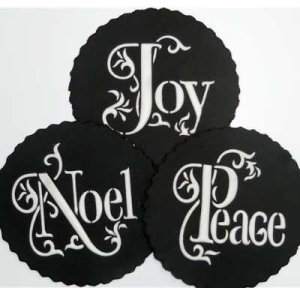 画像1: Mサイズ/ステンシルセット　Noel/Joy/Peace　3種類 (1)